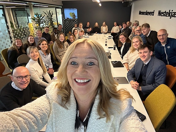 De ansatte ledes av generalsekretær Ingunn E. Ulfsten.