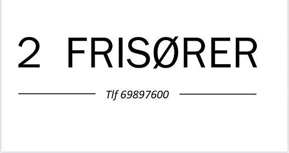 2 Frisører AS logo