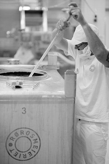 Blanding av smaksatt Røros Yoghurt