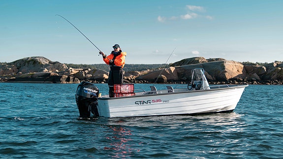 Sting 535 Pro+.  Mercury 50hk.  Stabil, robust og smarte løsninger.