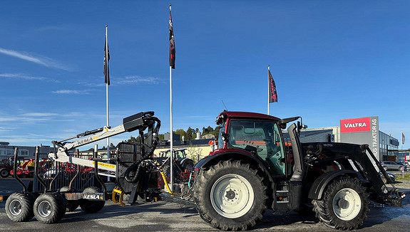 Valtra N155E Active,  Kesla tømmervogn, Twin Track 535 t. 2023, kr 1 495 000,-