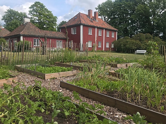 Hovedhuset sett fra hagen
