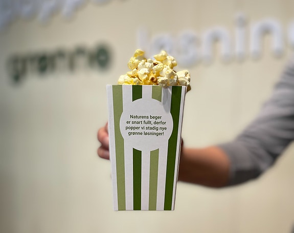 Popcorn på stand