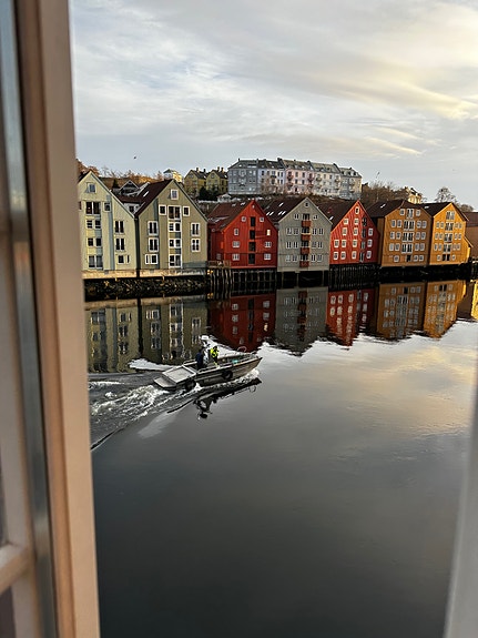 Utsikt fra kontoret i Kjøpmannsgata