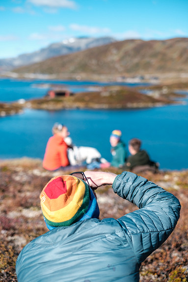 Innholdsproduksjon i fantastisk natur.