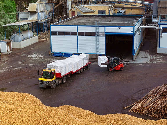 Transport fra produksjon til havnelager