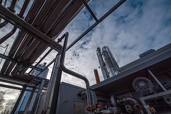 Raffineringsanlegg for flytende biogass