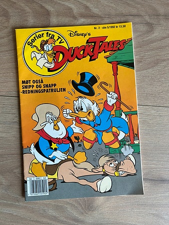 STRØKENT vintage Ducktales blad