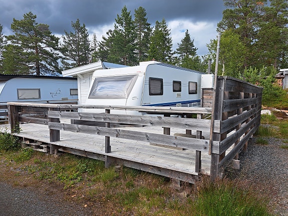 Hobby 650 KFU P. Står på Blåberg Camping 3 of 12