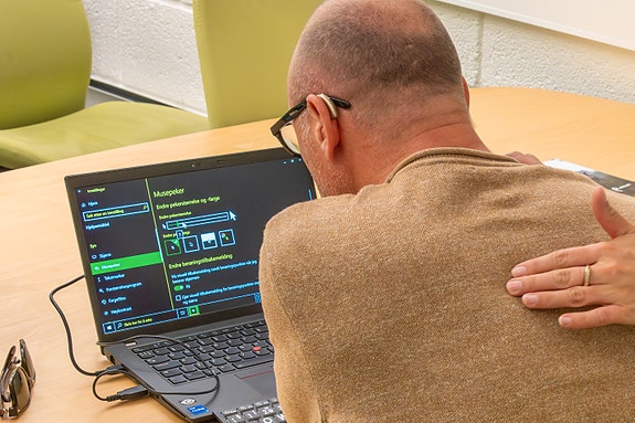 Haptiske signaler benyttes i mange av våre kurs