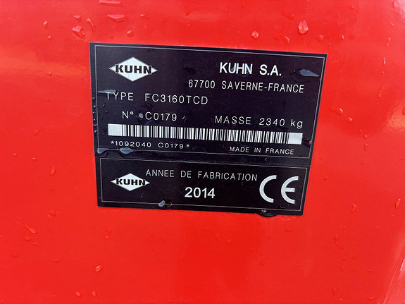 Kuhn FC 3160 TCD 2014, kr 197 000,-