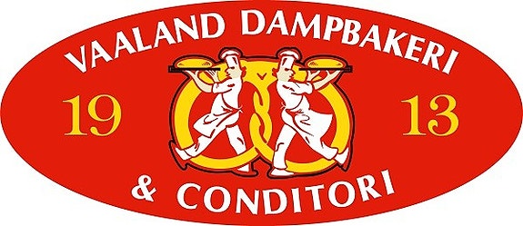 Vaaland Dampbakeri og Conditori as logo