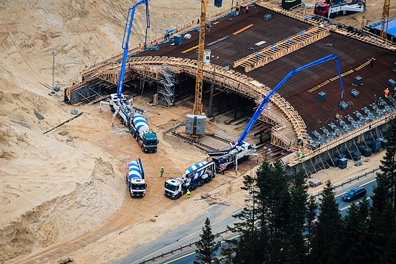 Unicon leverer på byggeplassen