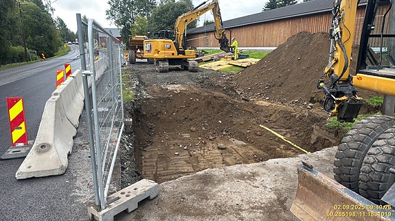 VA anlegg Råholt. Pågående prosjekt.