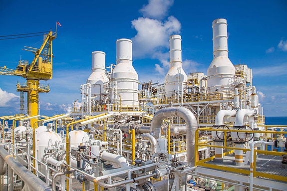 Oljeraffineri onshore