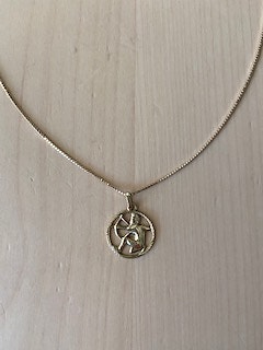 585 14 Karat Gull Skytte anheng. Vintage. Nytt uten lapp.