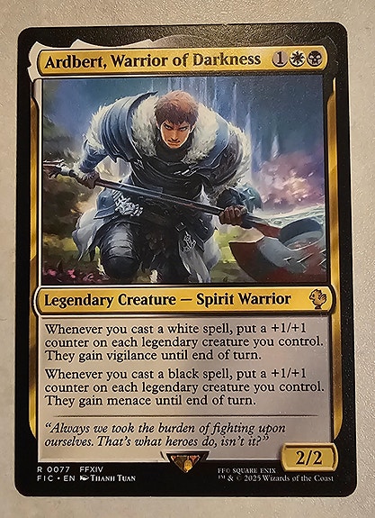 MTG - Ardbert, Warrior of Darkness, NM | FINN-torget