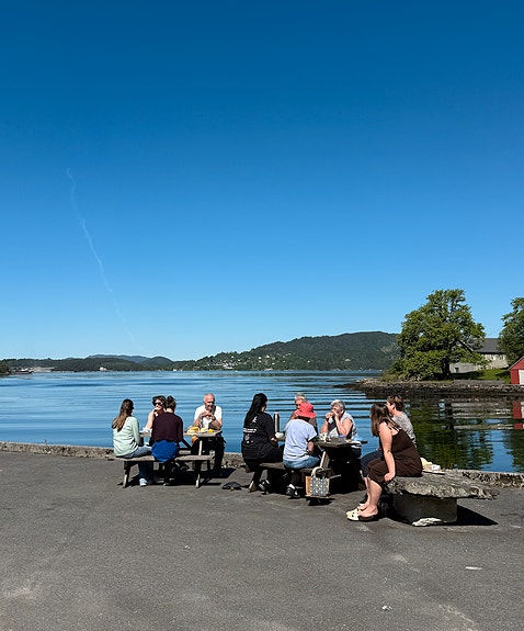 Lunsj i vakre omgivelser