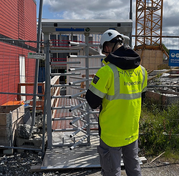 Ute på et prosjekt som bruker Naeva Adgangskontroll