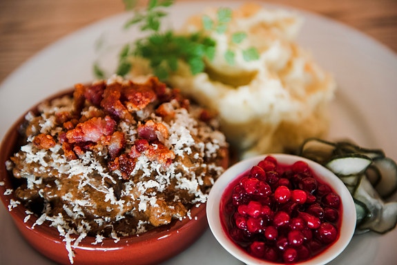 Reinskavgryte er en klassikker på fjellmenyen