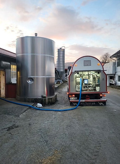 Bilde fra inntapping hos produsent