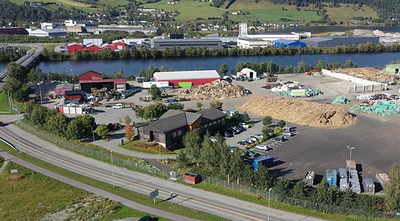 Vår gjenvinningsstasjon på Orkanger.