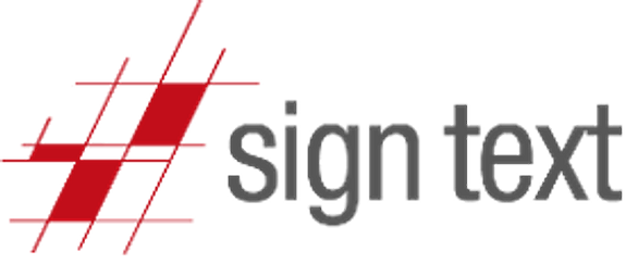 SIGN TEXT AS logo