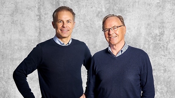 Jeppe B. Nielsen (daglig leder) og Arne H. Nielsen (styreformann)