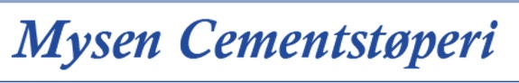 Mysen Cementstøperi logo