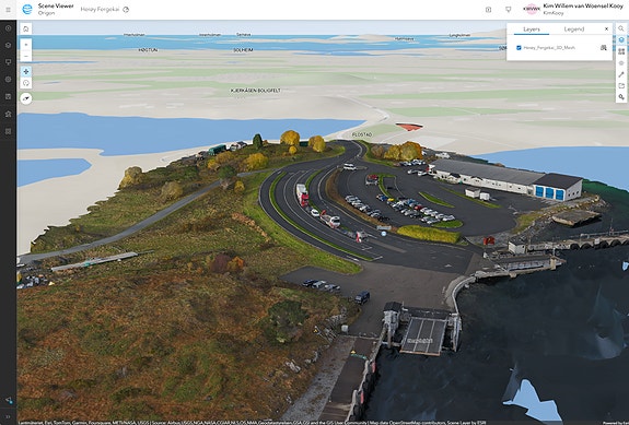 Dronedata av et kaianlegg