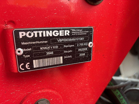Pøttinger Novacat V10 ED 2008, kr 295 000,-