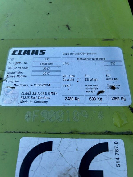 claas Disco 3200 tc 2017, kr 175 000,-