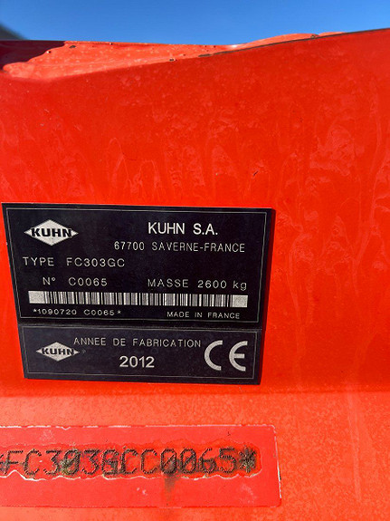 Kuhn FC 303 GC 2012, kr 109 000,-