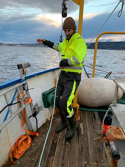 Sea trial in Trondheimsfjorden