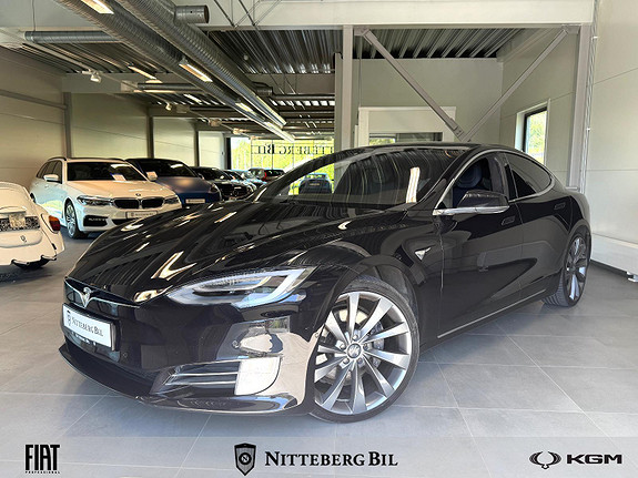 Tesla Model S 75D AWD-Skinn-Navi-R.Kamera-Pano-Premium Lyd-Autopilot 2017, 150 000 km, kr 189 000,-