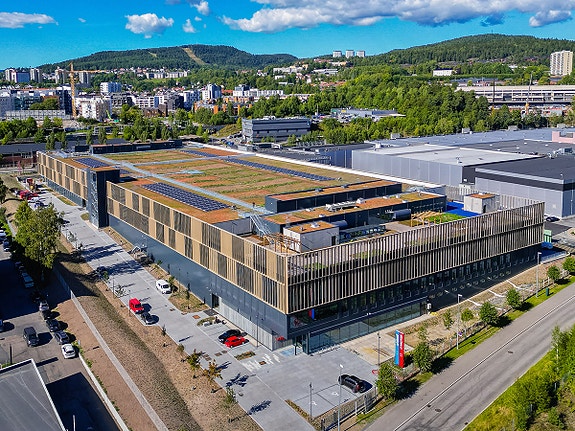 Moteks hovedkontor og lager i Oslo.