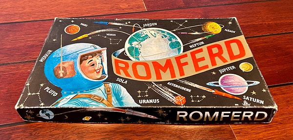 Vintage brettspill Romfart