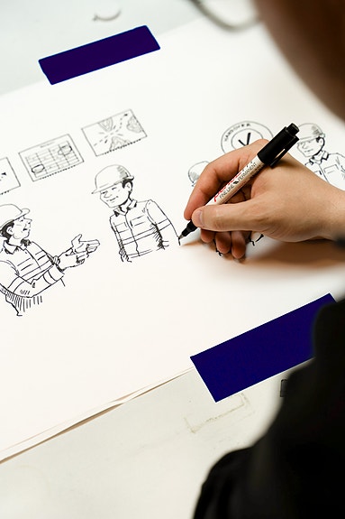 Scribevideo som tegnes