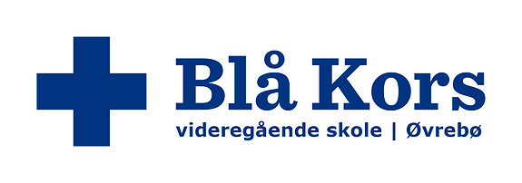 Blå Kors videregående skole Øvrebø logo