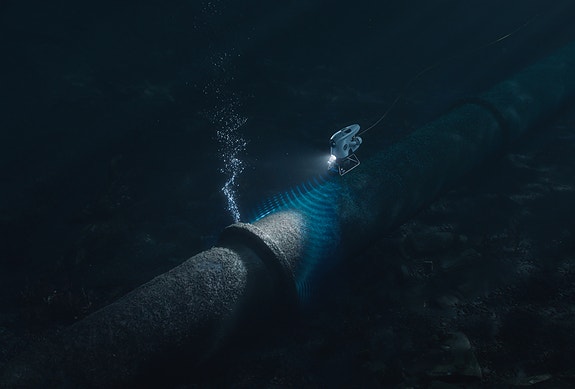 Blueye mini ROV brukes til inspeksjon av kritisk infrastruktur under vann