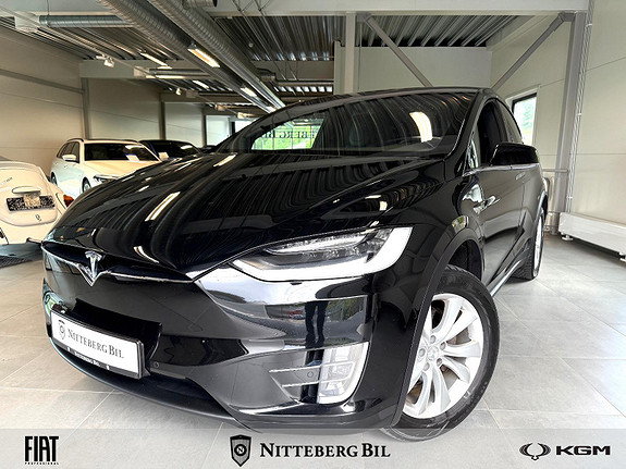 Tesla Model X 75D Autopilot-6-seter-H.feste-AWD-Skinn-Luft-R.kamera. 2018, 118 700 km, kr 249 000,-