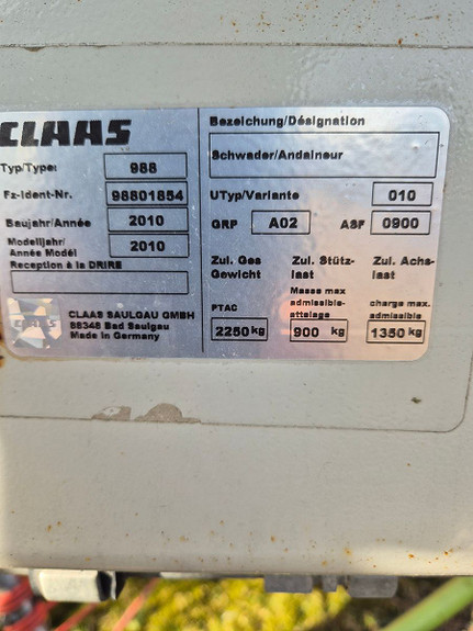 Claas Liner 2900 2010, kr 190 000,-