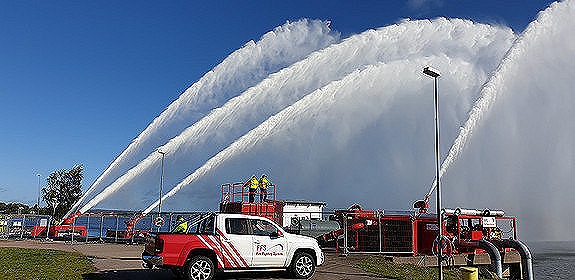 Verden største flow show med kapasitet på 165 000 liter per minutt