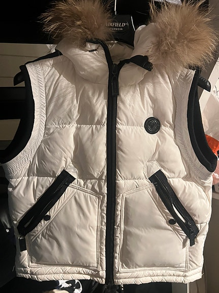 Haust Collection dun Vest med ekte pels