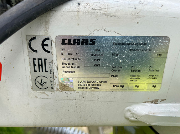 Claas Volto 900 2021, kr 210 000,-