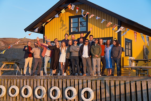 Teamet på tur i Sverige