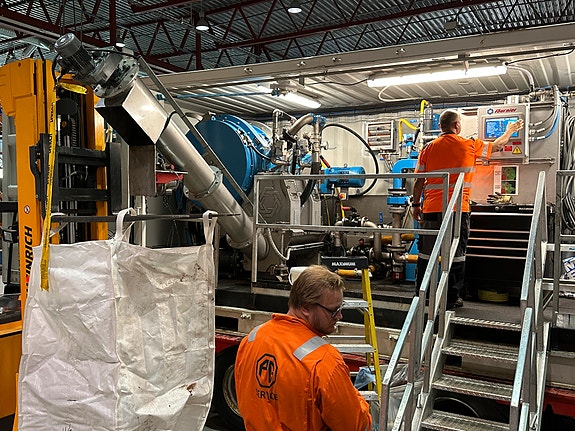 Pilot testing med mobile test containere.