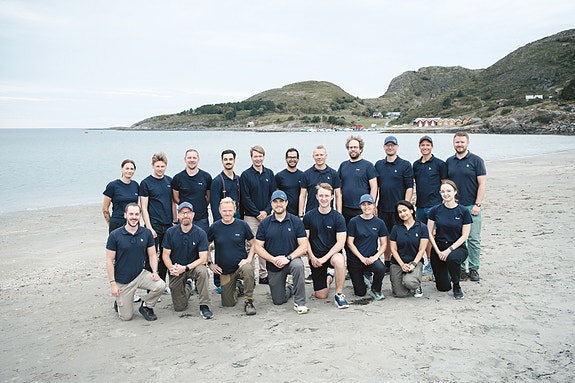 Blueye Teamet i 2024 på årlig firmatur til Linesøya