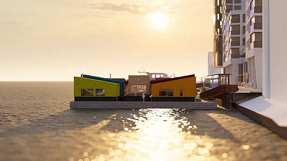 Gode muligheter for å bade i havet i midnattssolen