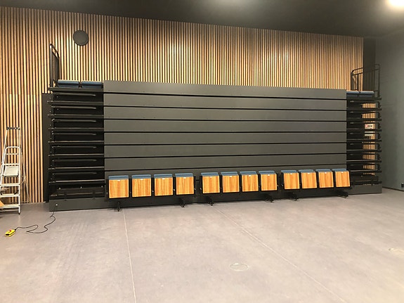 Ferdig løsning tar liten plass når den ikke er i bruk.